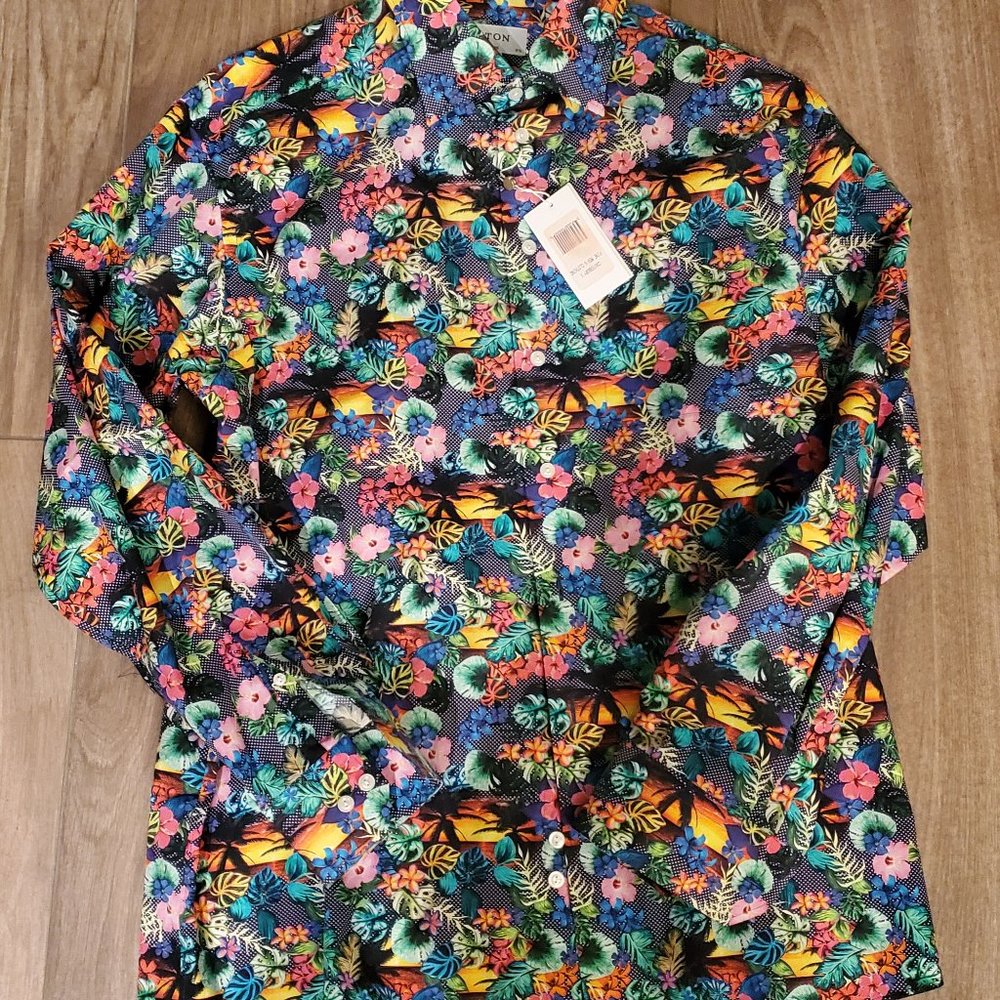 ETON Florat long sleeve